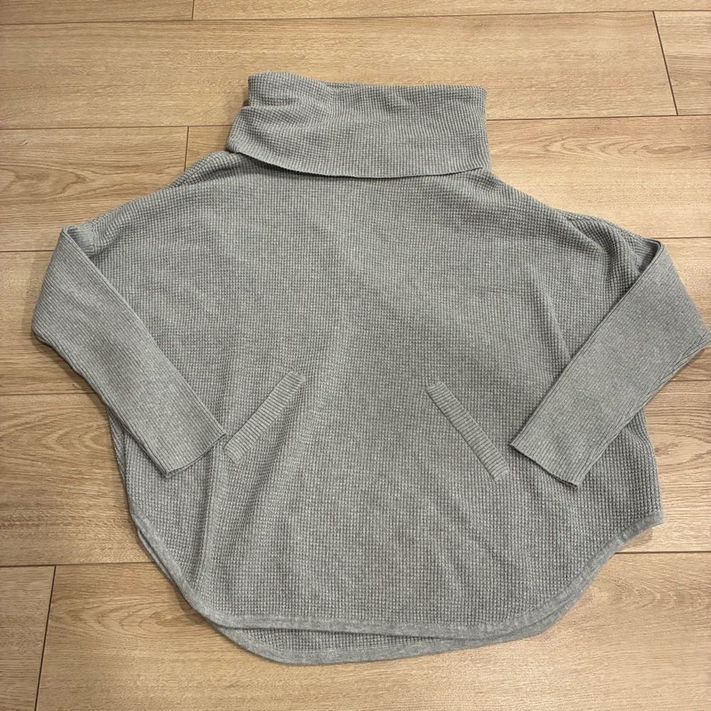 Planet by Lauren G Women’s Pima Cotton Waffle Cowl Sweater One Size